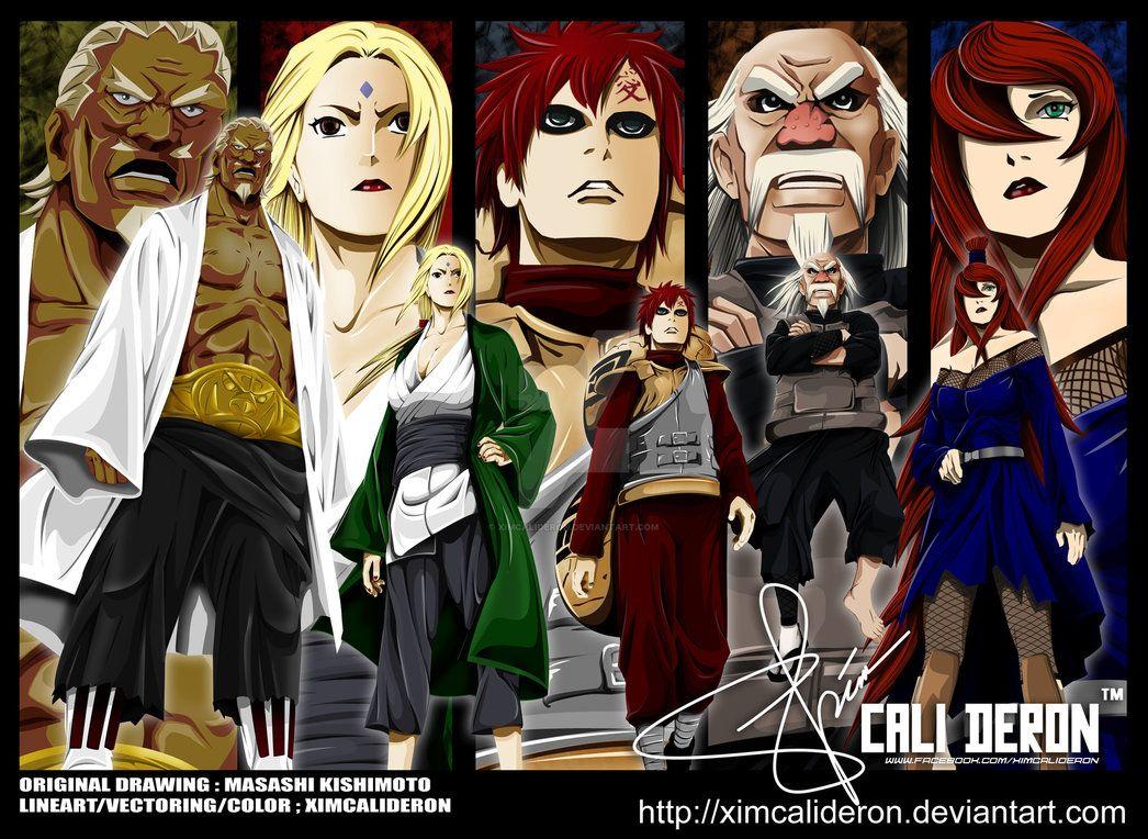 THE FIVE KAGE BY XIMCALIDERON