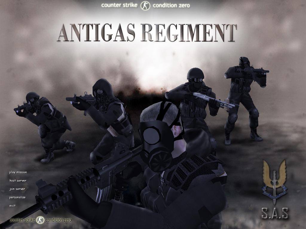 AntigasRegiment SAS Background. Counter Strike: Condition Zero GUI Mods