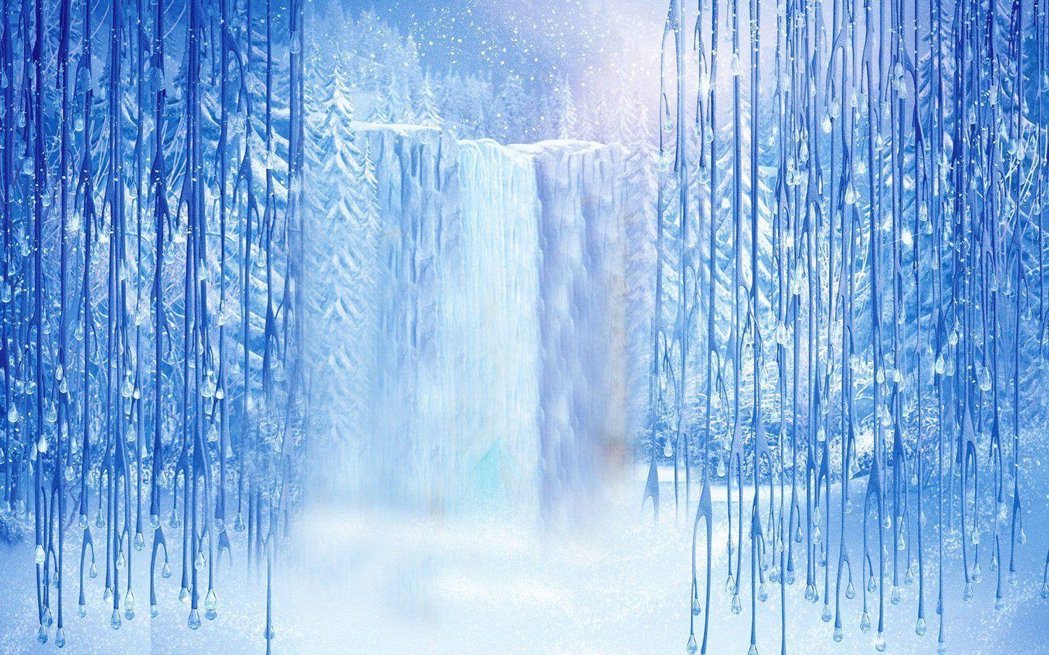 LB 9x6ft Poly Fabric Frozen World Customized Backdrop CP Photography
