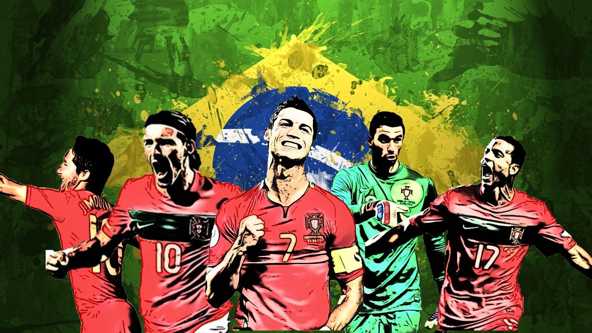 Portugal Football Team Wallpaper. Beautiful Portugal Football Team