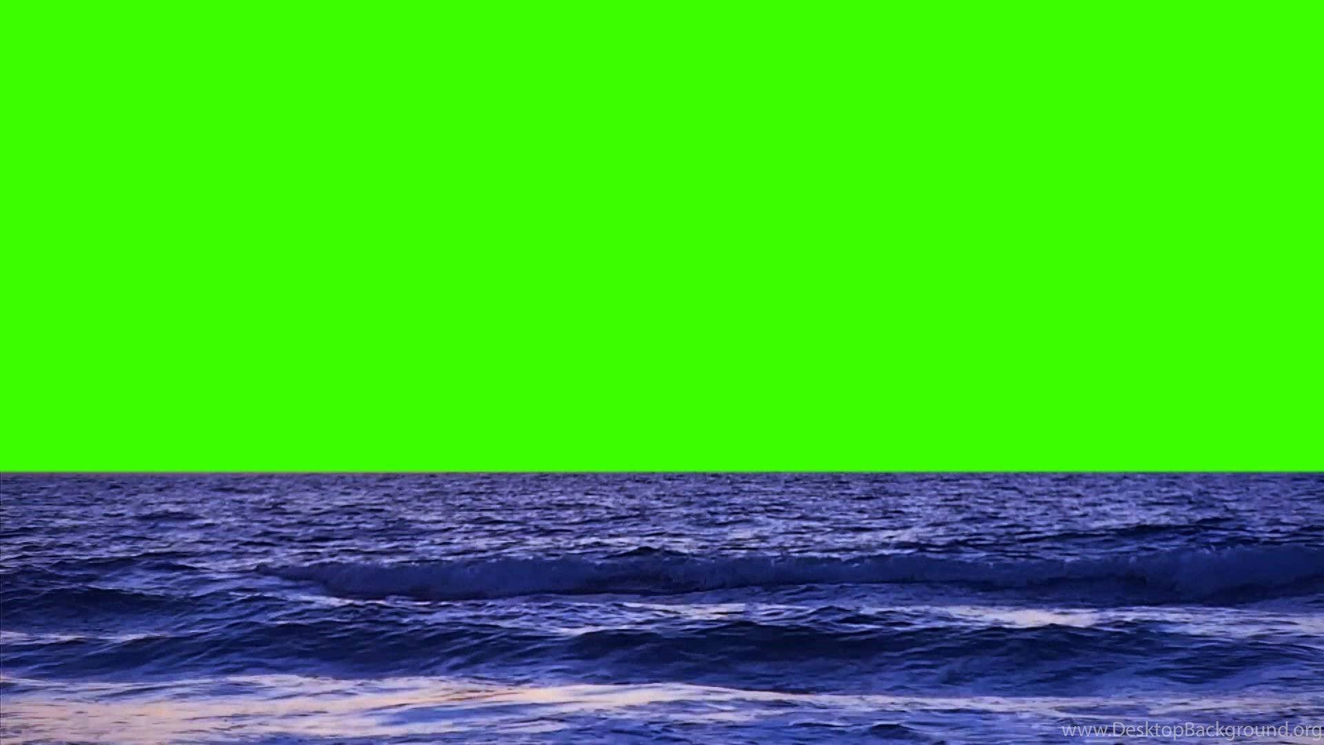 The Sea On A Green Screen Background Royalty Free Footage YouTube