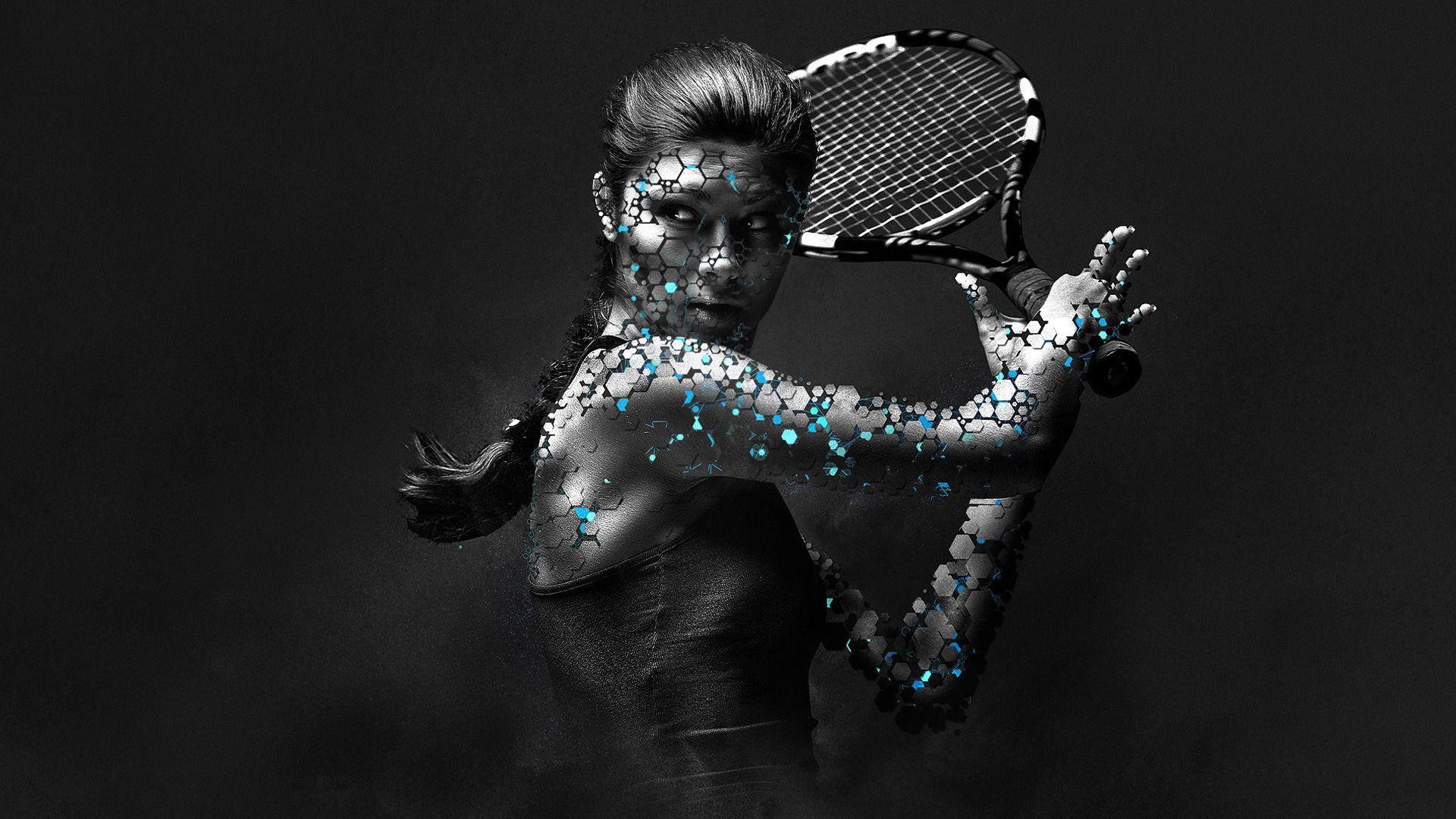 Woman Tennis Player 1080p HD Wallpaper Sports. Photohop wallpaper, Sports advertising, Photohop design