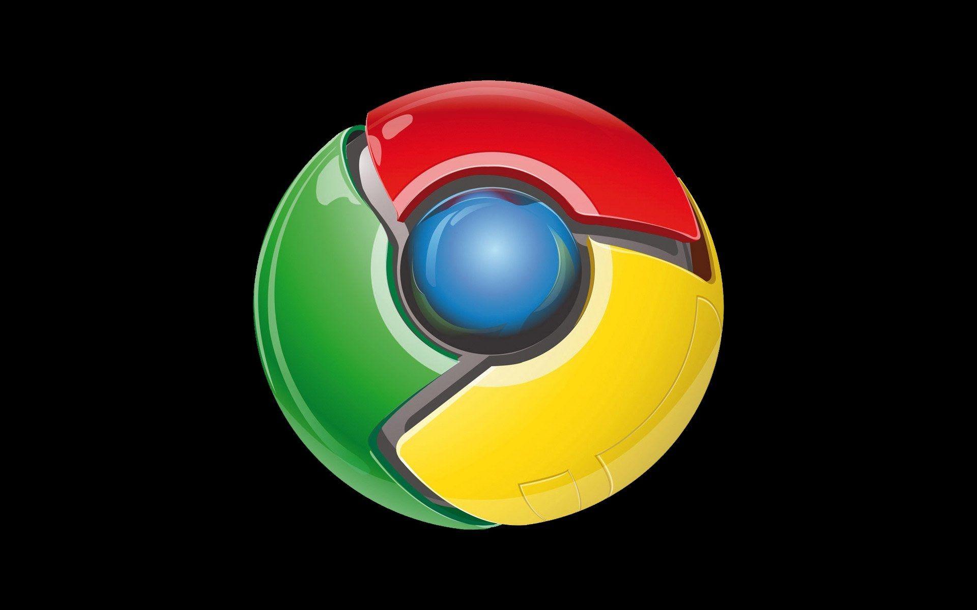 Google Chrome Logo Black Background. Free Design