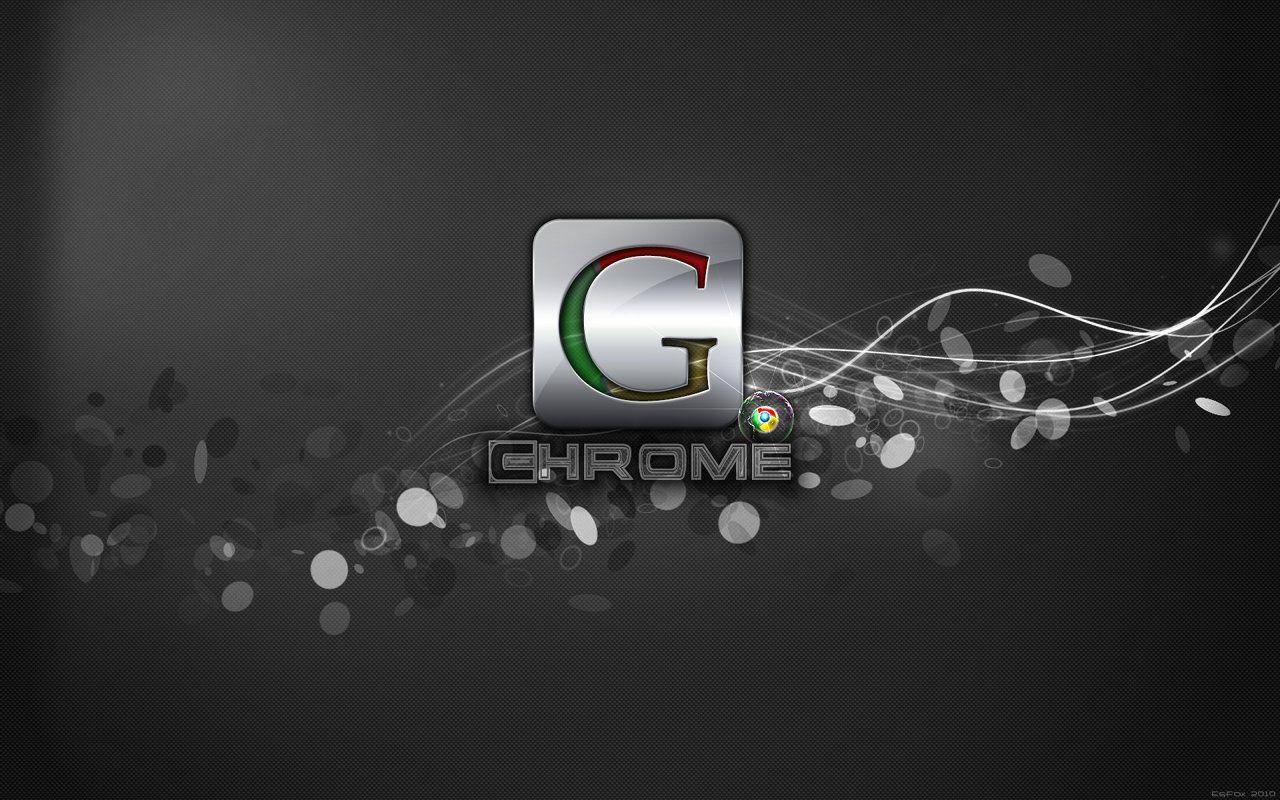 Wallpaper Logo: Wallpaper black Google Chrome logo
