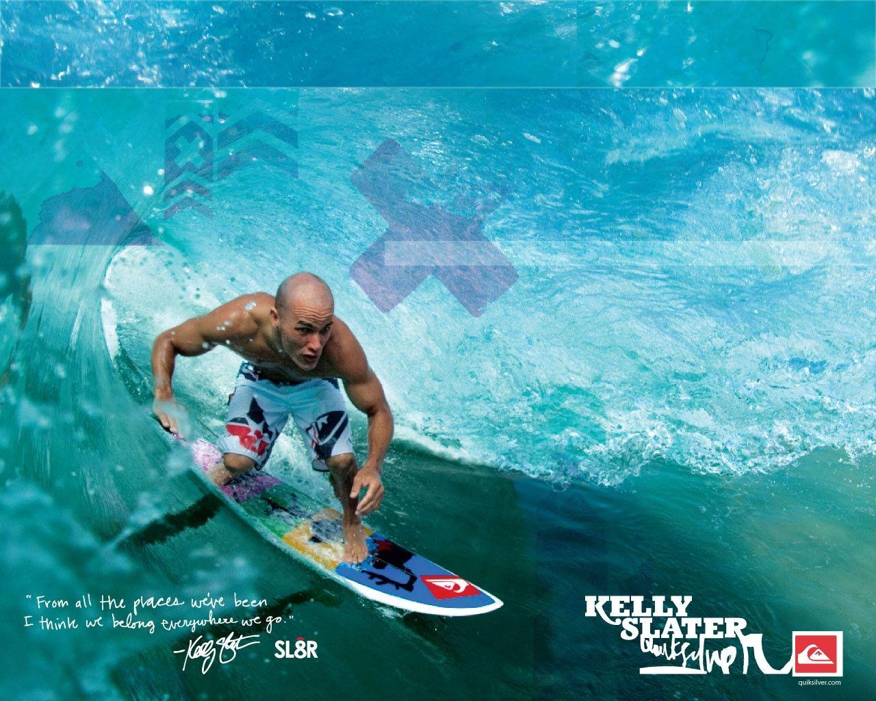 Kelly Slater Quiksilver Wallpaper. Design // SURF ADS