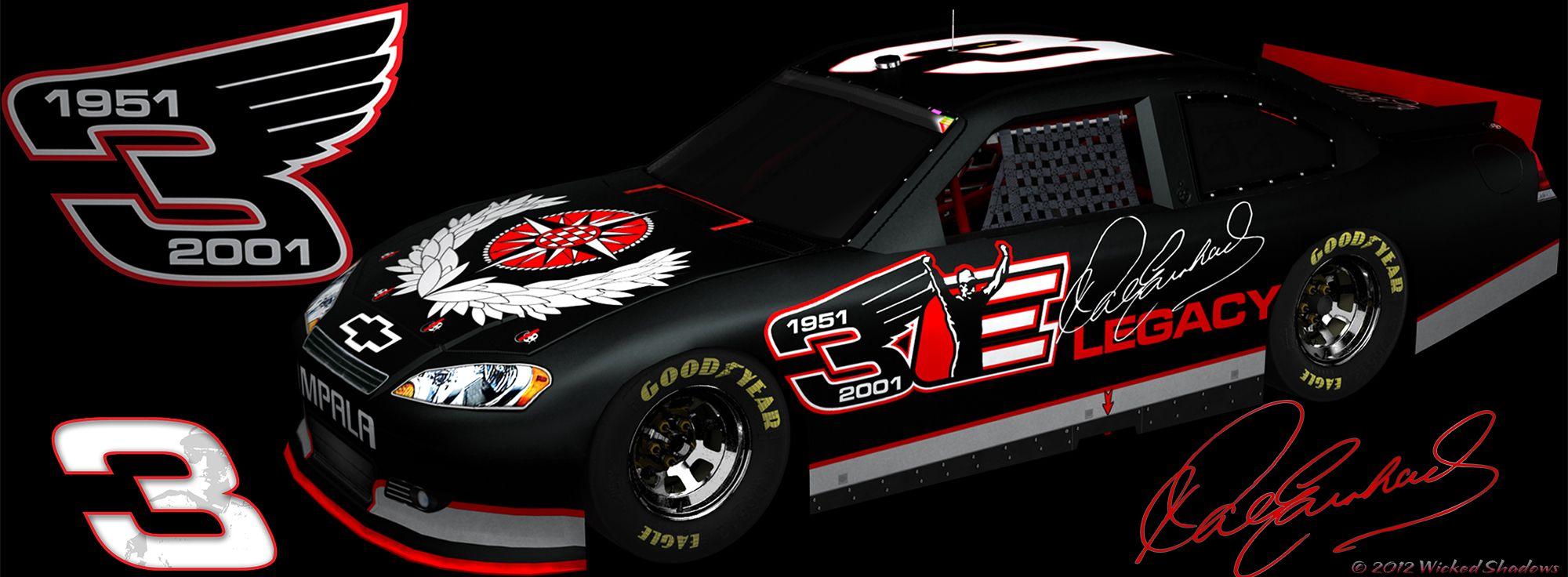 Wallpaper By Wicked Shadows: Dale Earnhardt Sr Blackout Tribute