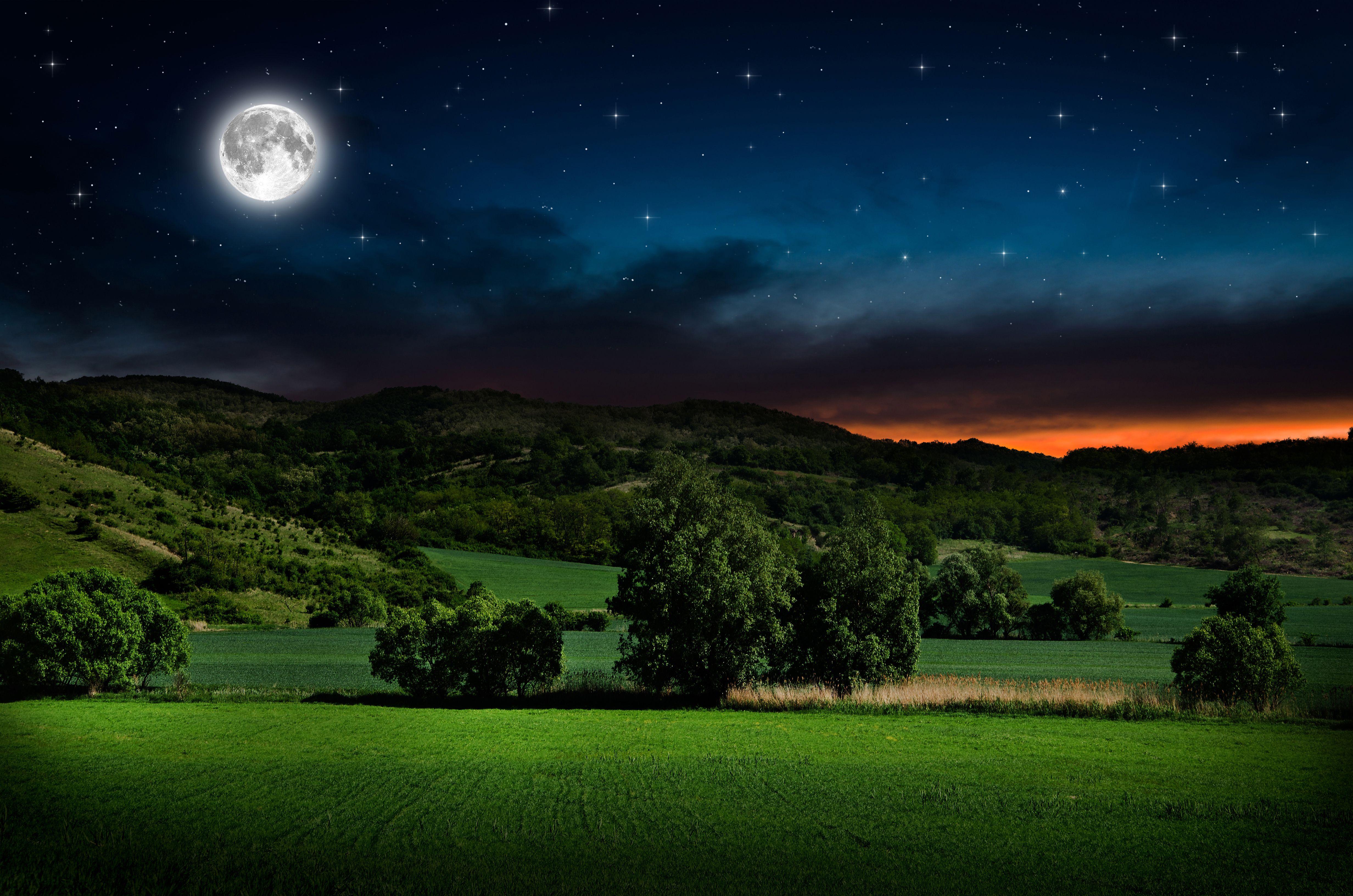 Moonlight Sky Wallpapers Wallpaper Cave