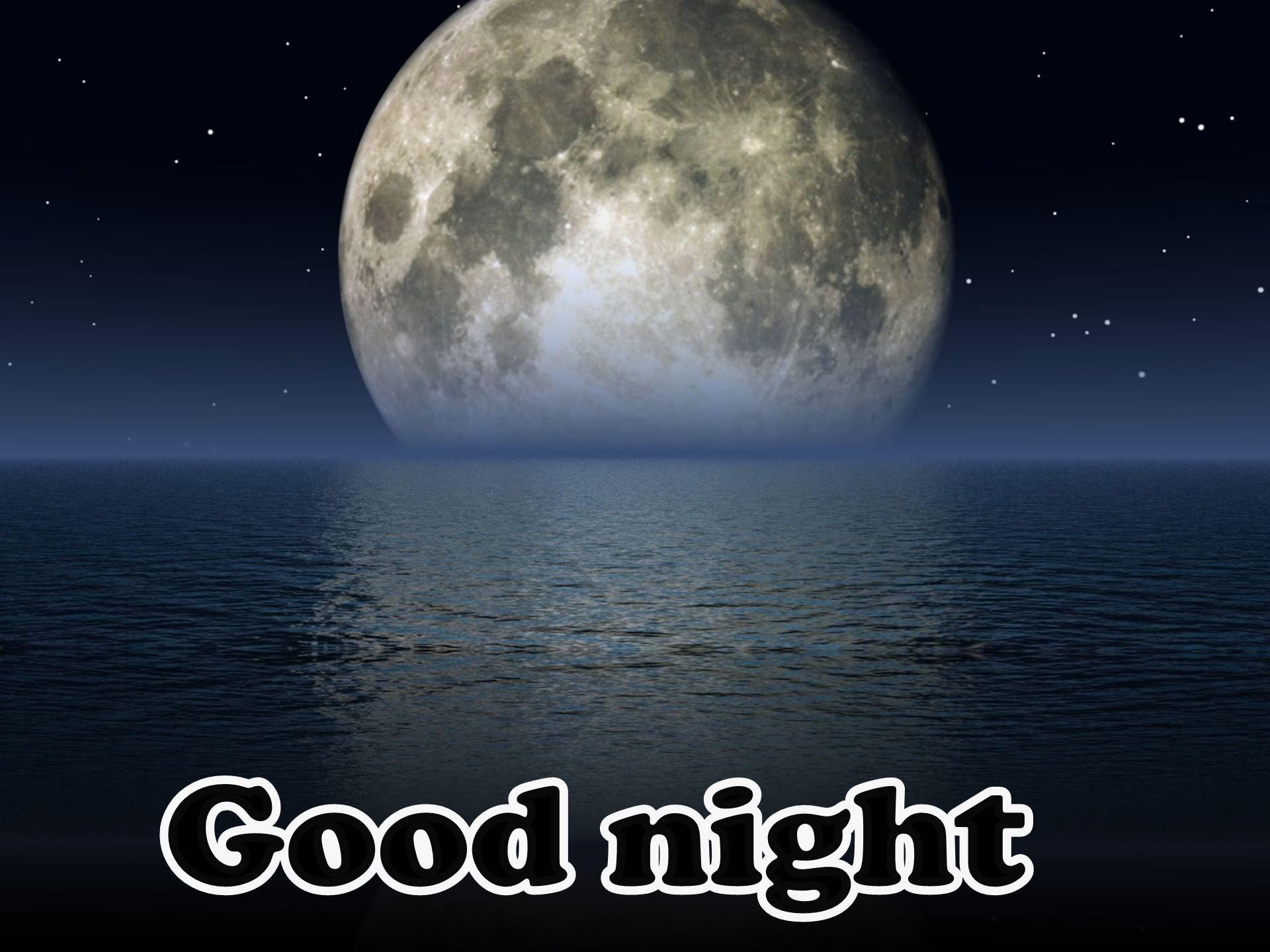 Good Night Moon Beautiful Pic HD Wallpaper