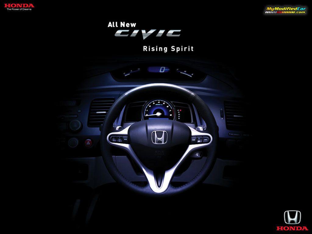 Honda Civic Steering Speed Meter Wallpaper