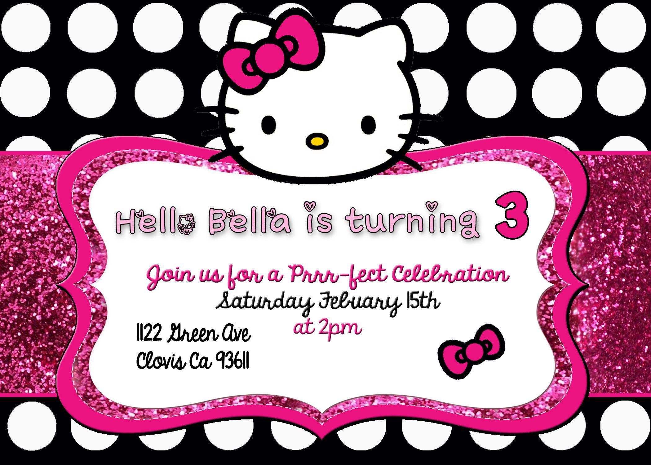 Hello Kitty Black Background