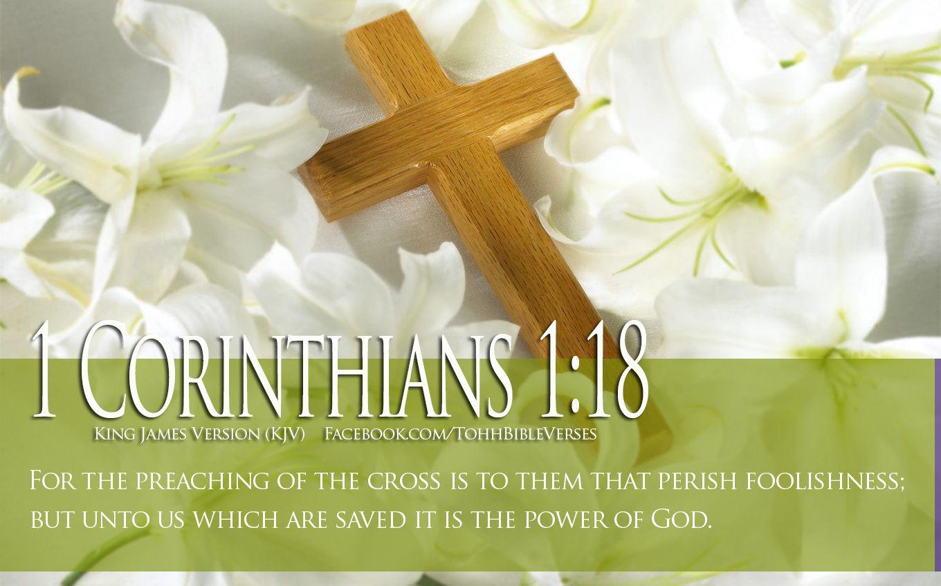 Bible Verse About Faith 1 Corinthians 1 18 Cross HD Wallpaper