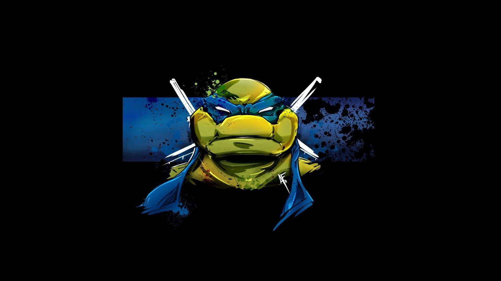 Leonardo Minimalism Ninja Turtles HD Wallpaper