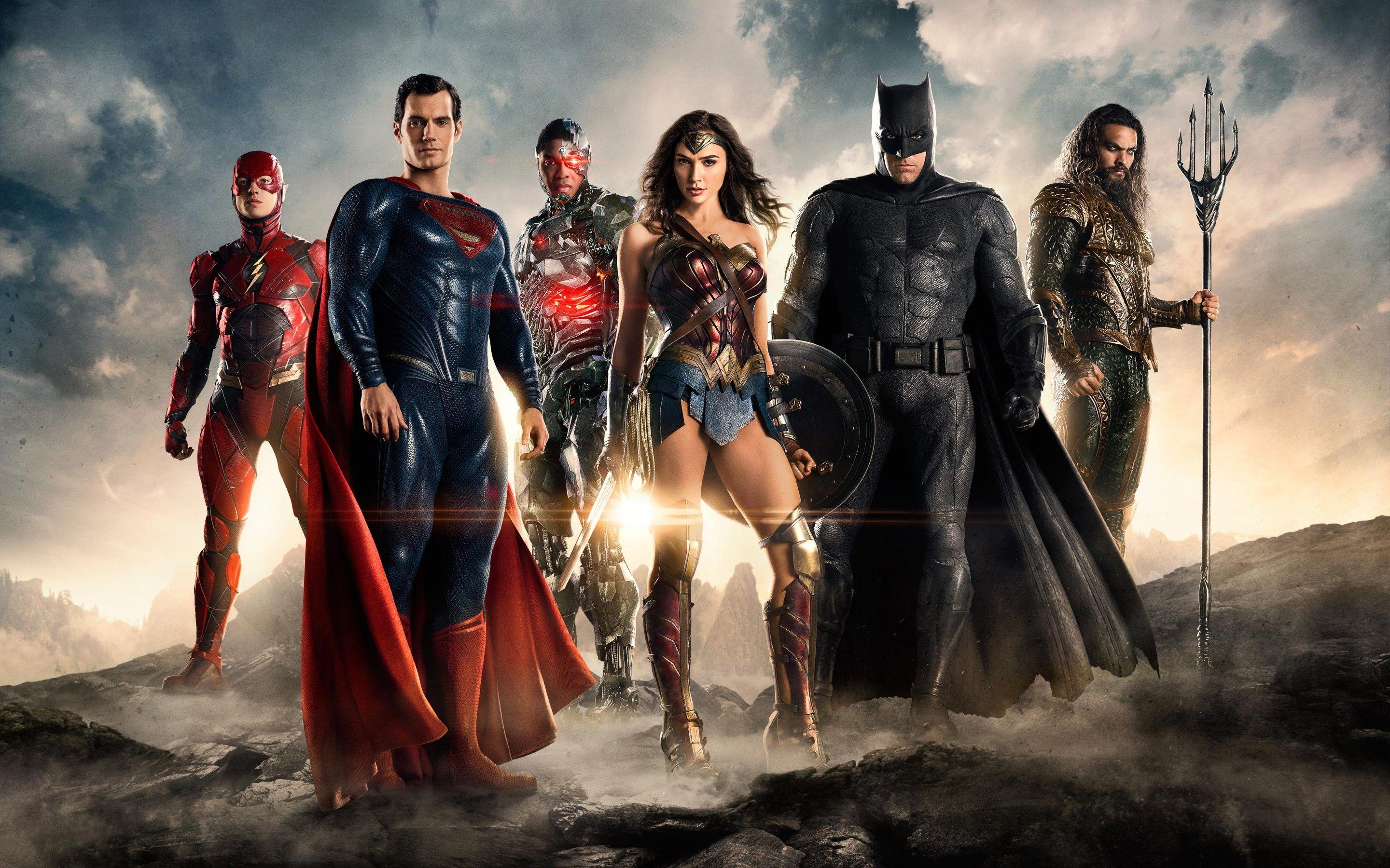 Wallpaper Justice League, 2017 Movies, Flash, Superman, Wonder Woman