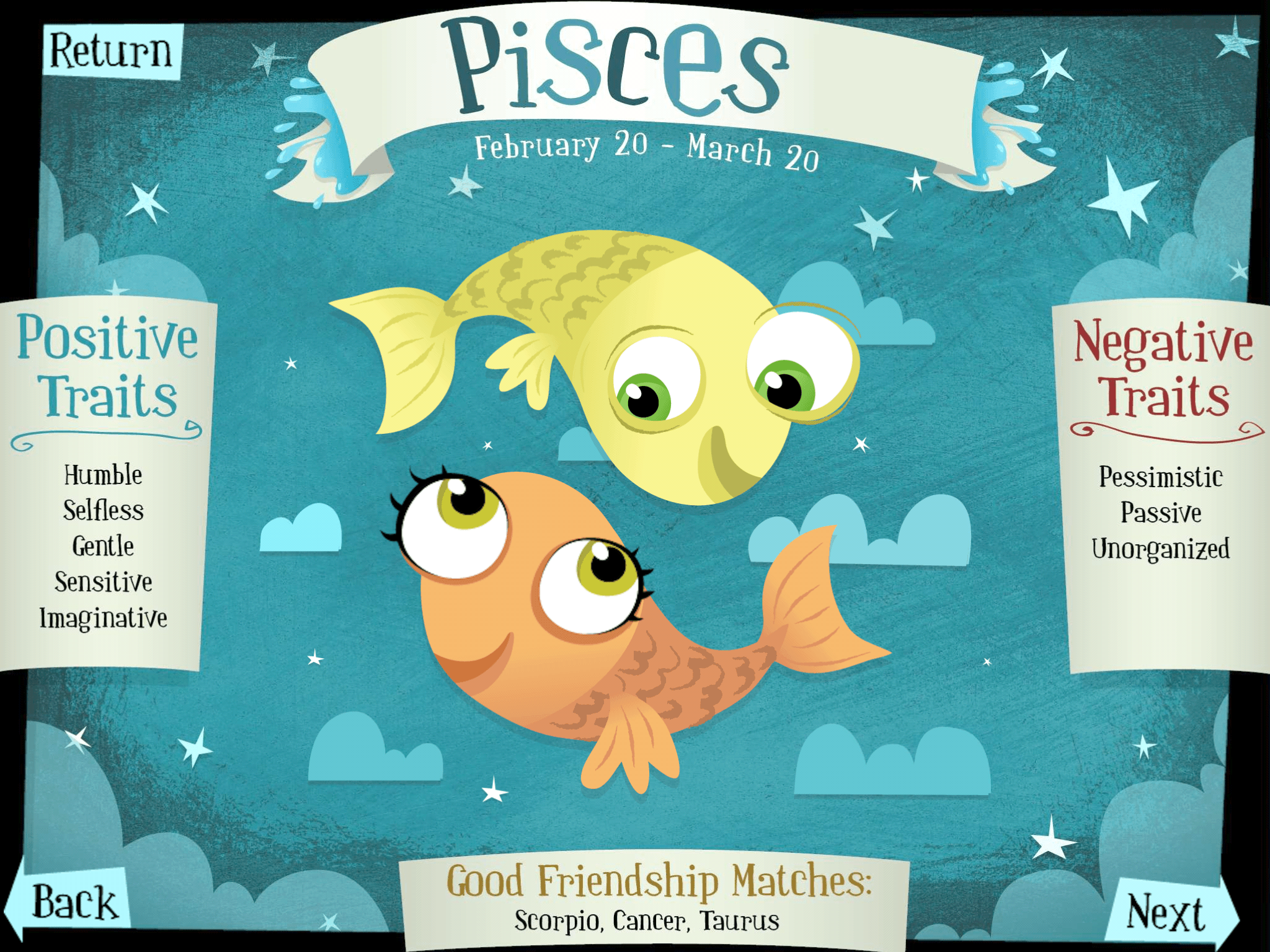 Pisces, a children's picture wallpaper and image