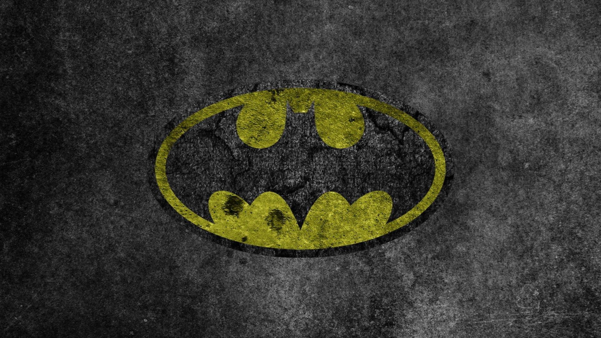 Yellow Batman Logo HD Wallpaperx1080