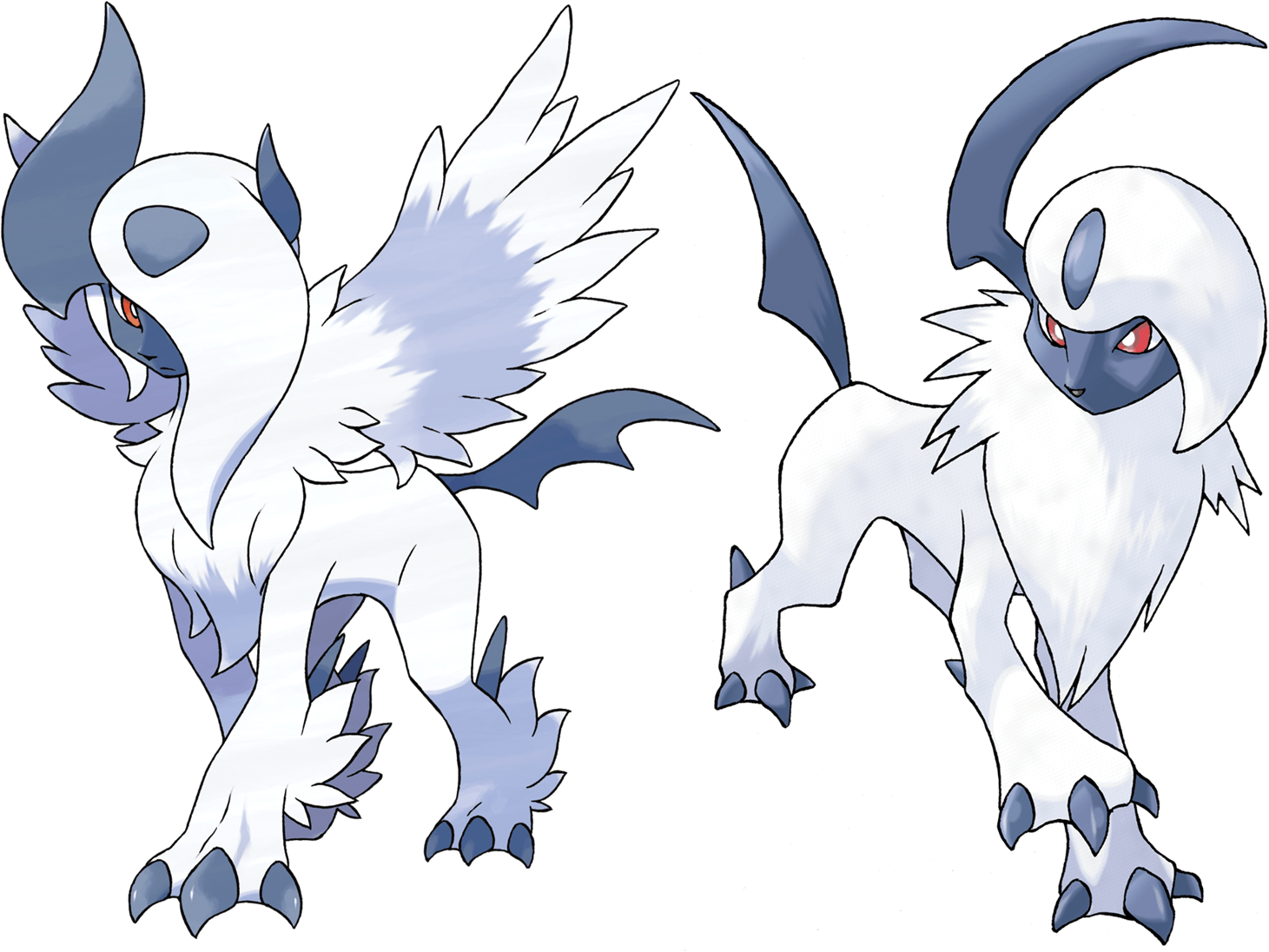 Absol And Mega Absol By Frie Ice