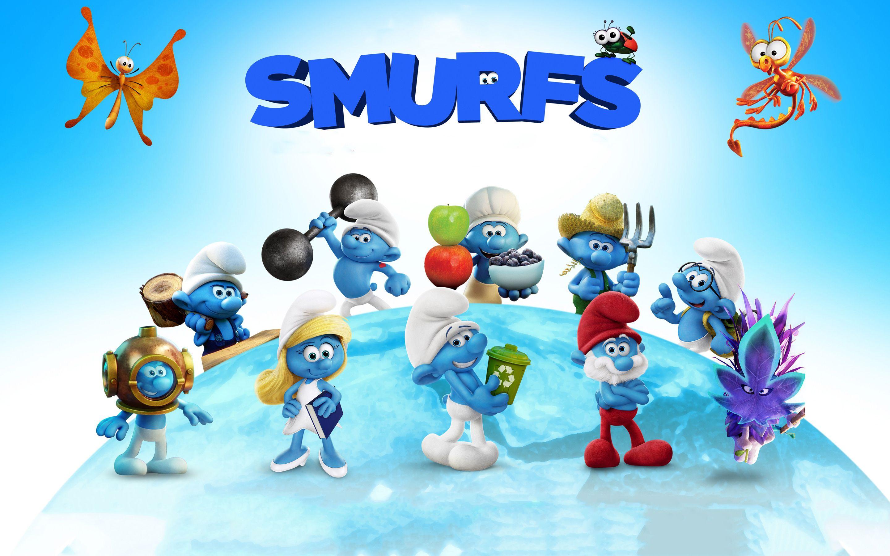 Smurfs The Lost Village Movie 5K Wallpaper. HD Wallpaper