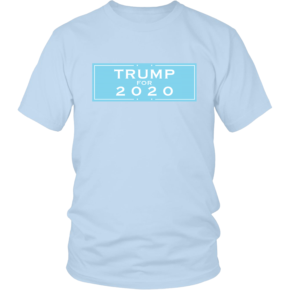 Trump for 2020 Unisex Shirt Blue Background