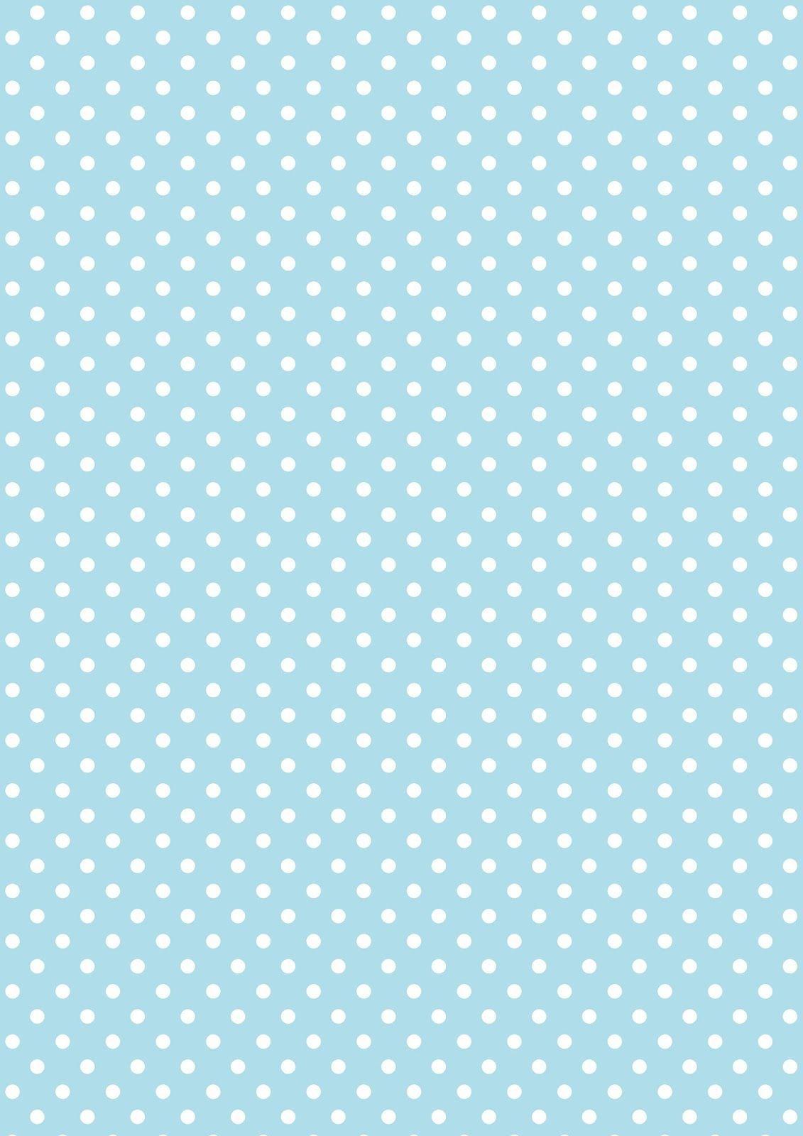 Free digital polka dot scrapbooking paper: baby blue