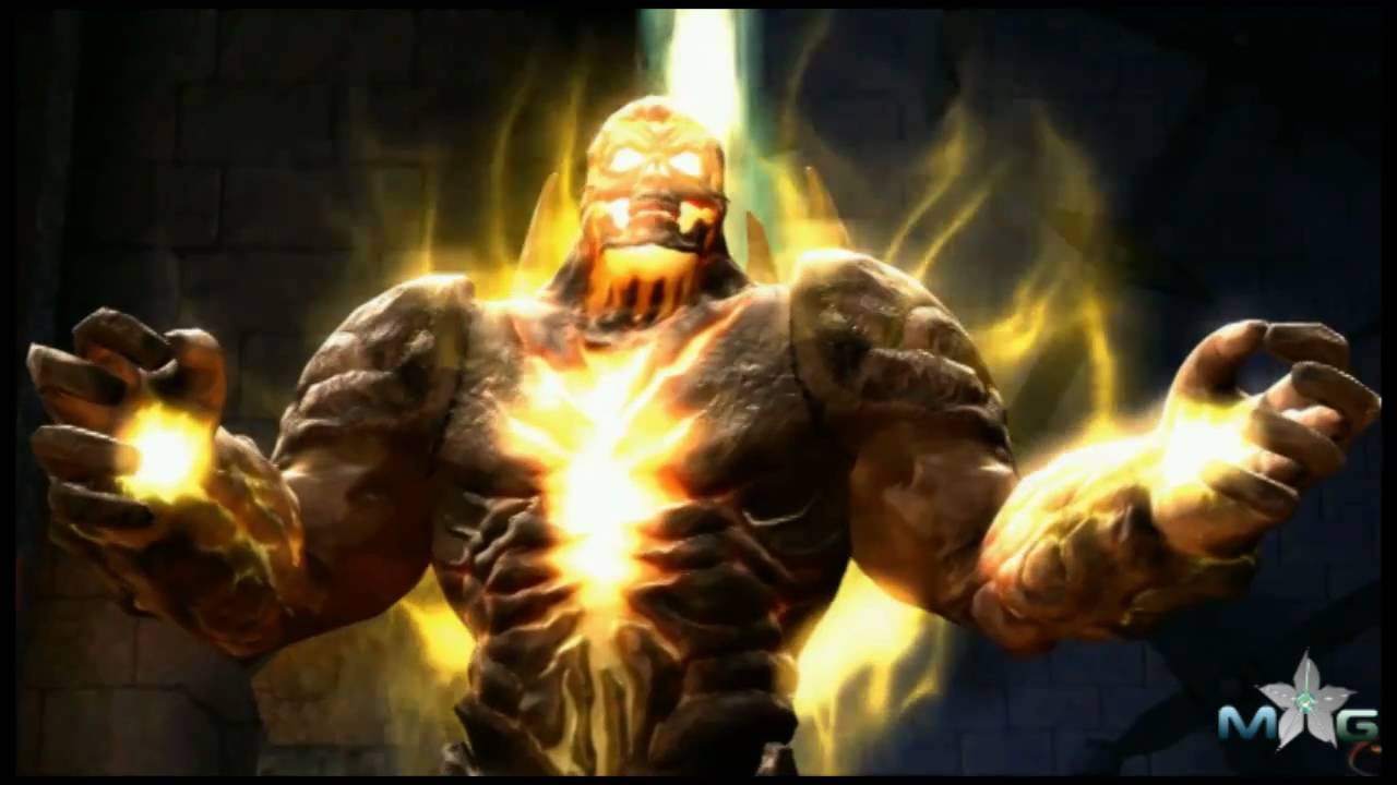 Mortal Kombat vs DCU Raiden vs Dark Khan Fight