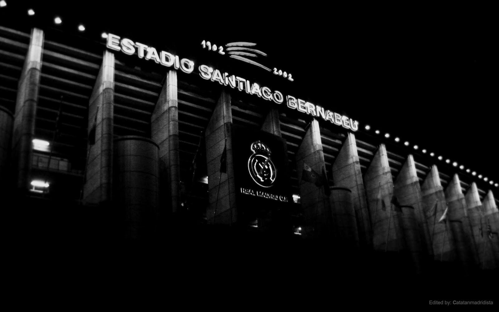 Real Madrid Stadium Night Outside