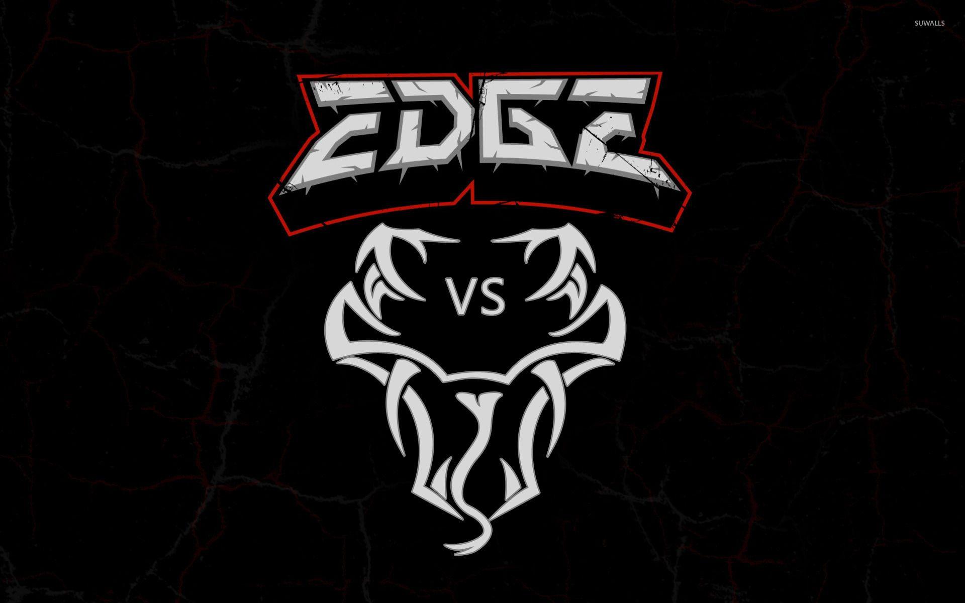 Edge vs Randy Orton logo wallpaper wallpaper