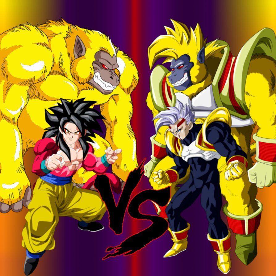 Wallpaper DBGT Fight Goku 4 Vs BabyVegeta (2)