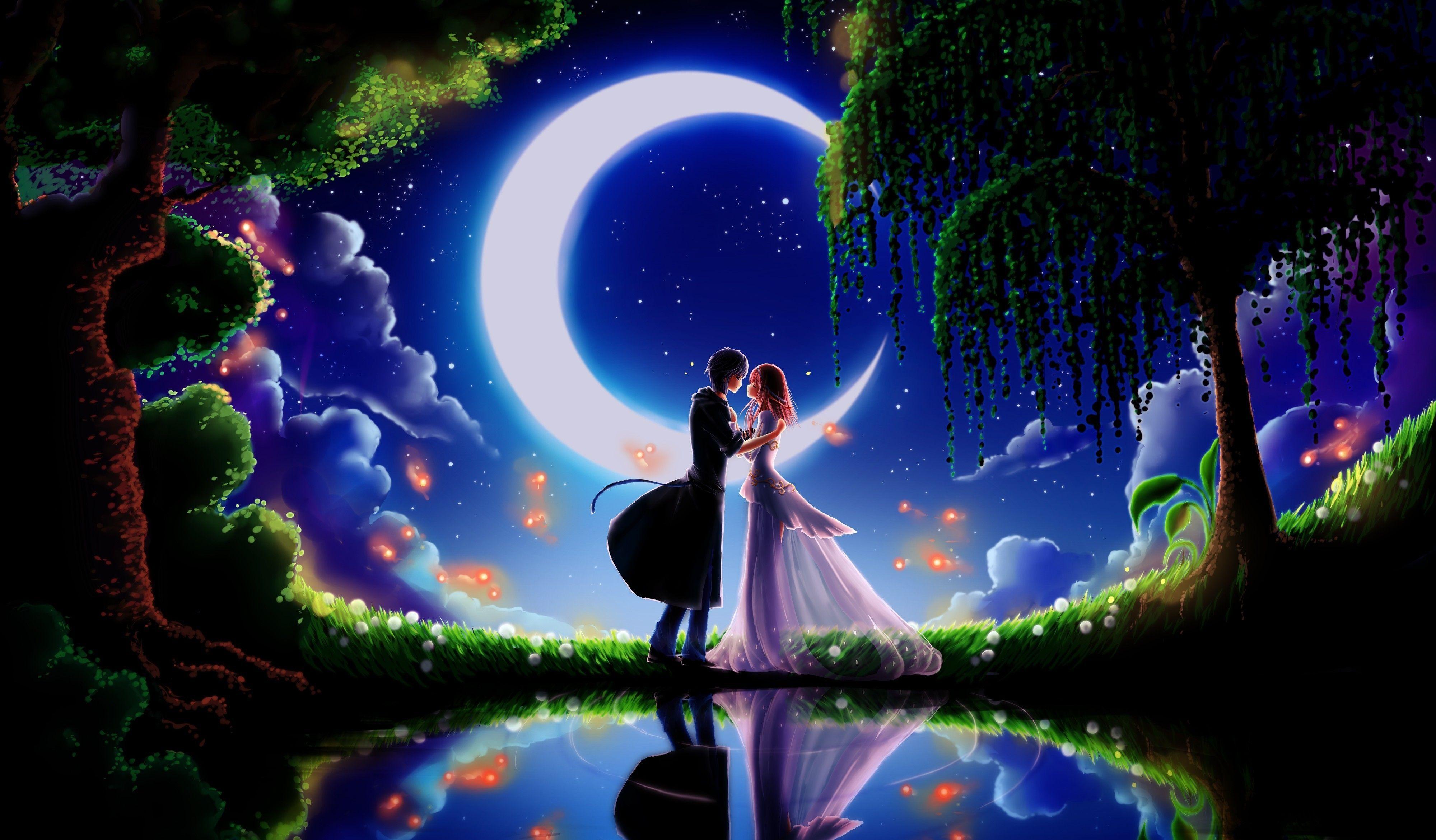 Unique Love Couple Anime Wallpaper