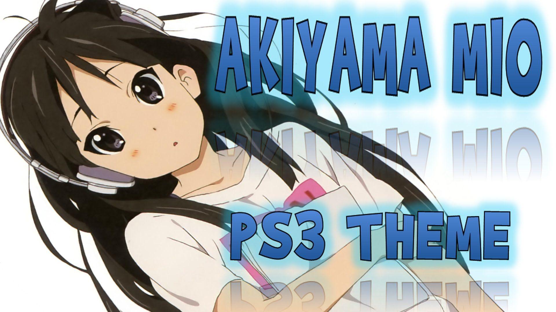 Tema Anime PS3 K On! Anime Mio Akiyama PS3 Theme