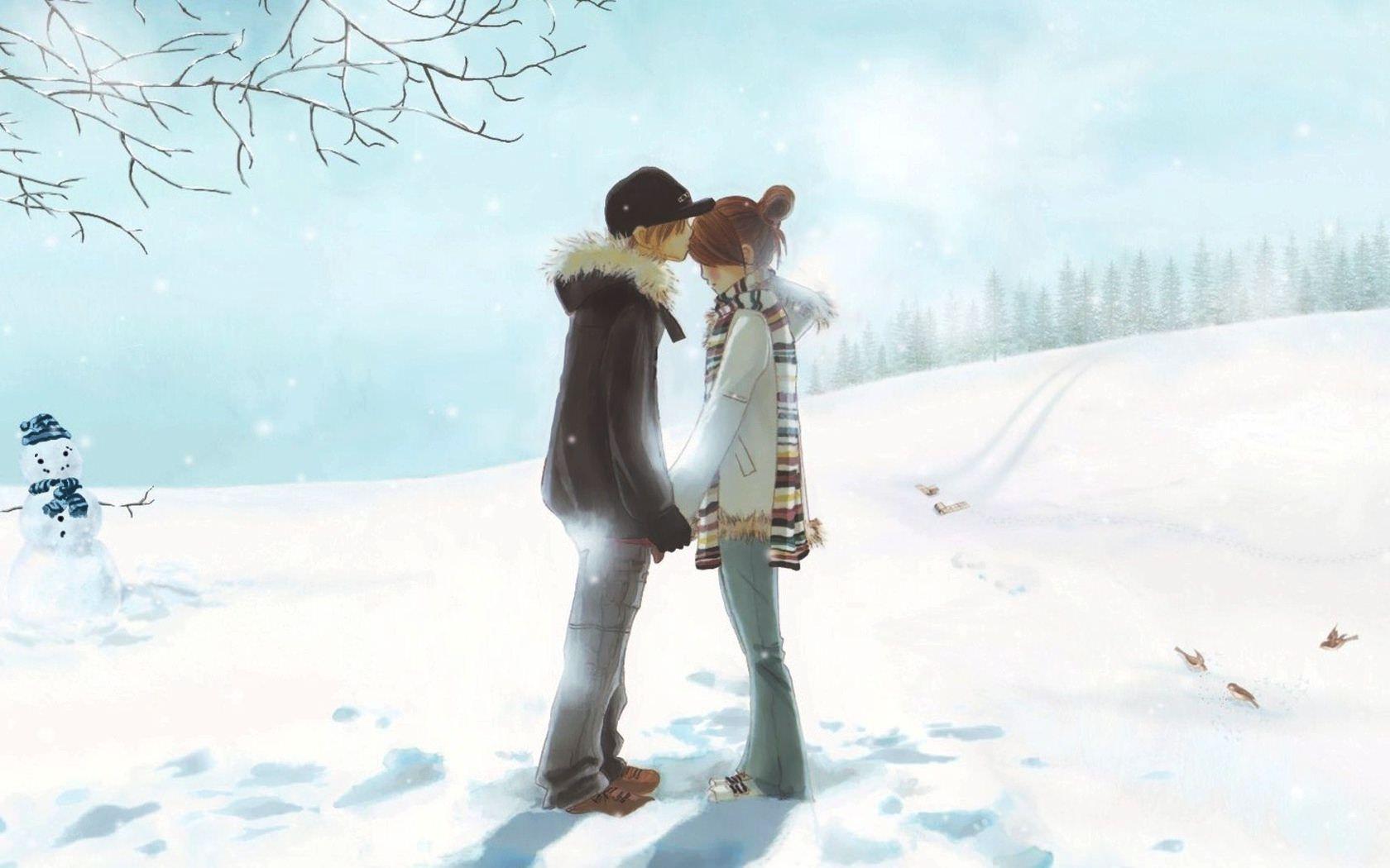 Love Cute Anime Couples Wallpaper 1680x1050 PC Wallpaper