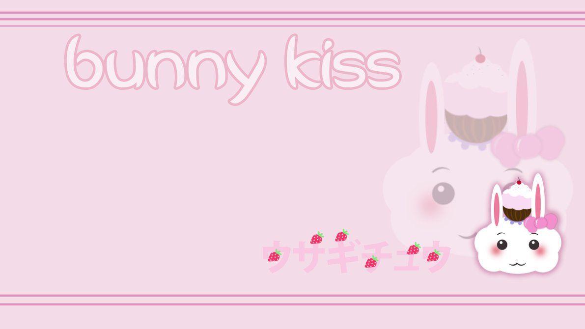 bunny kiss kawaii wallpaper