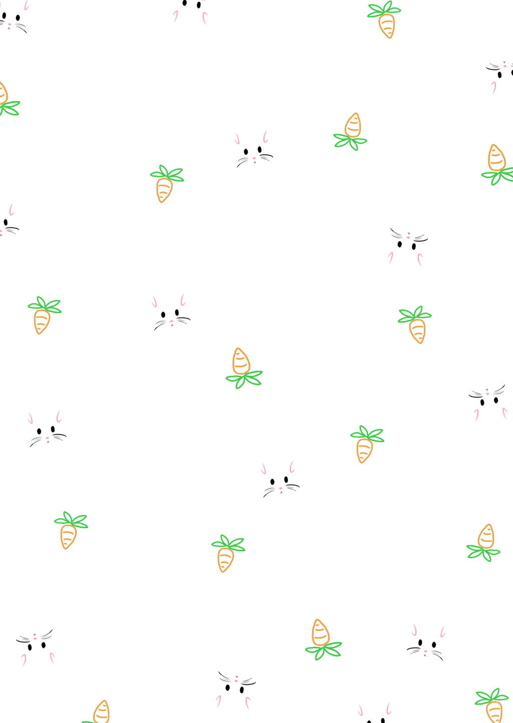 Bunny And Carrot Background