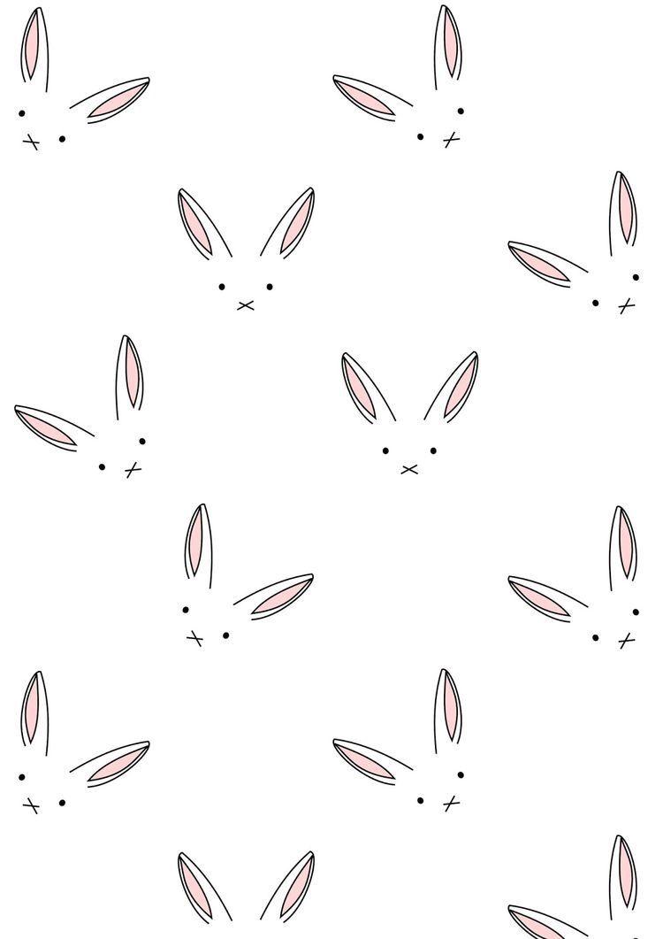 Bunnies. Wallpaper. Patterns, Wallpaper and Prints