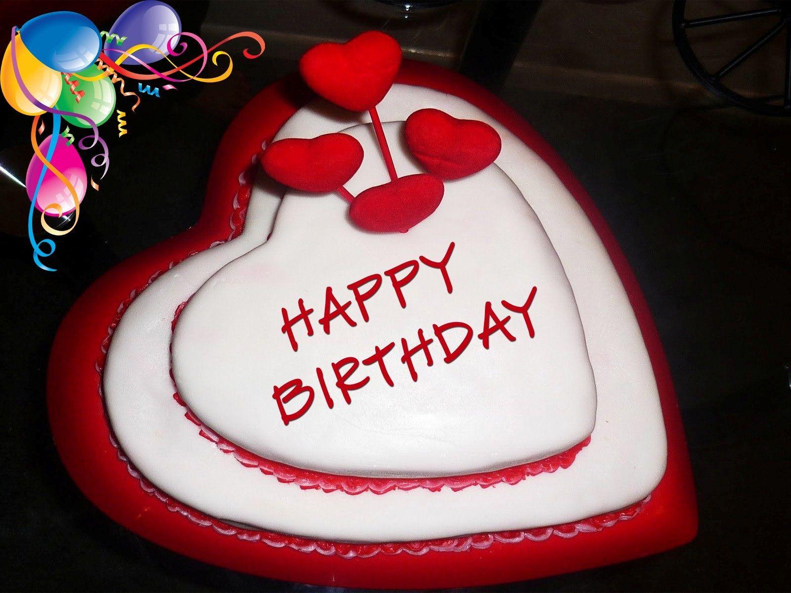 Happy birthday my love heart shape cake wallpaper. HD Wallpaper Rocks