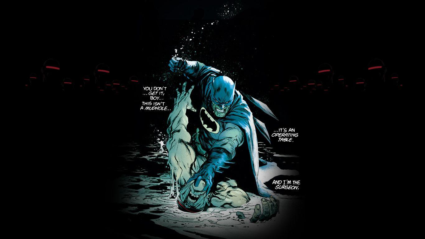 Dark Knight Returns background with art from Rafael Albuquerque