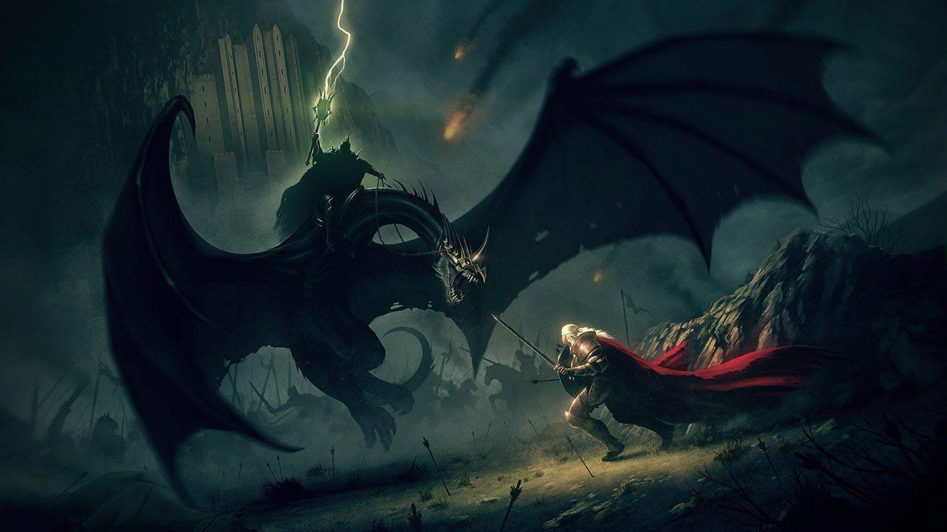 Nazgul Battling Eowyn