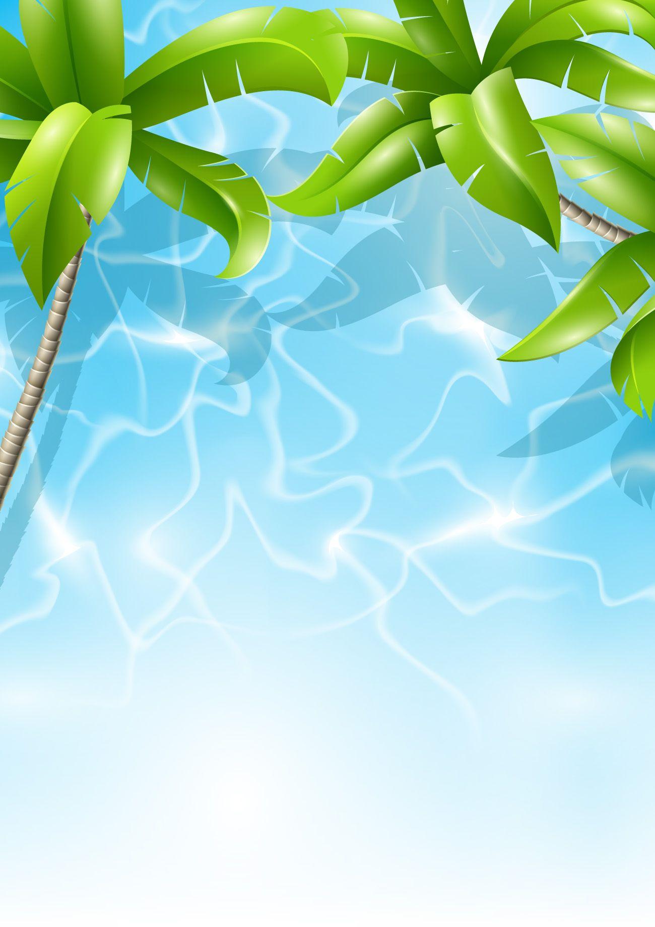 Beautiful Tropical Background vector 01 Background free