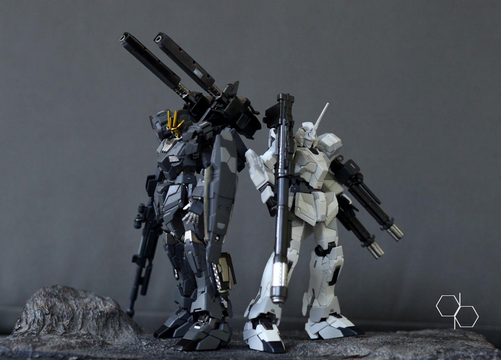 Unicorn Gundam 02 Banshee Cannon: Custom Build. Modeled