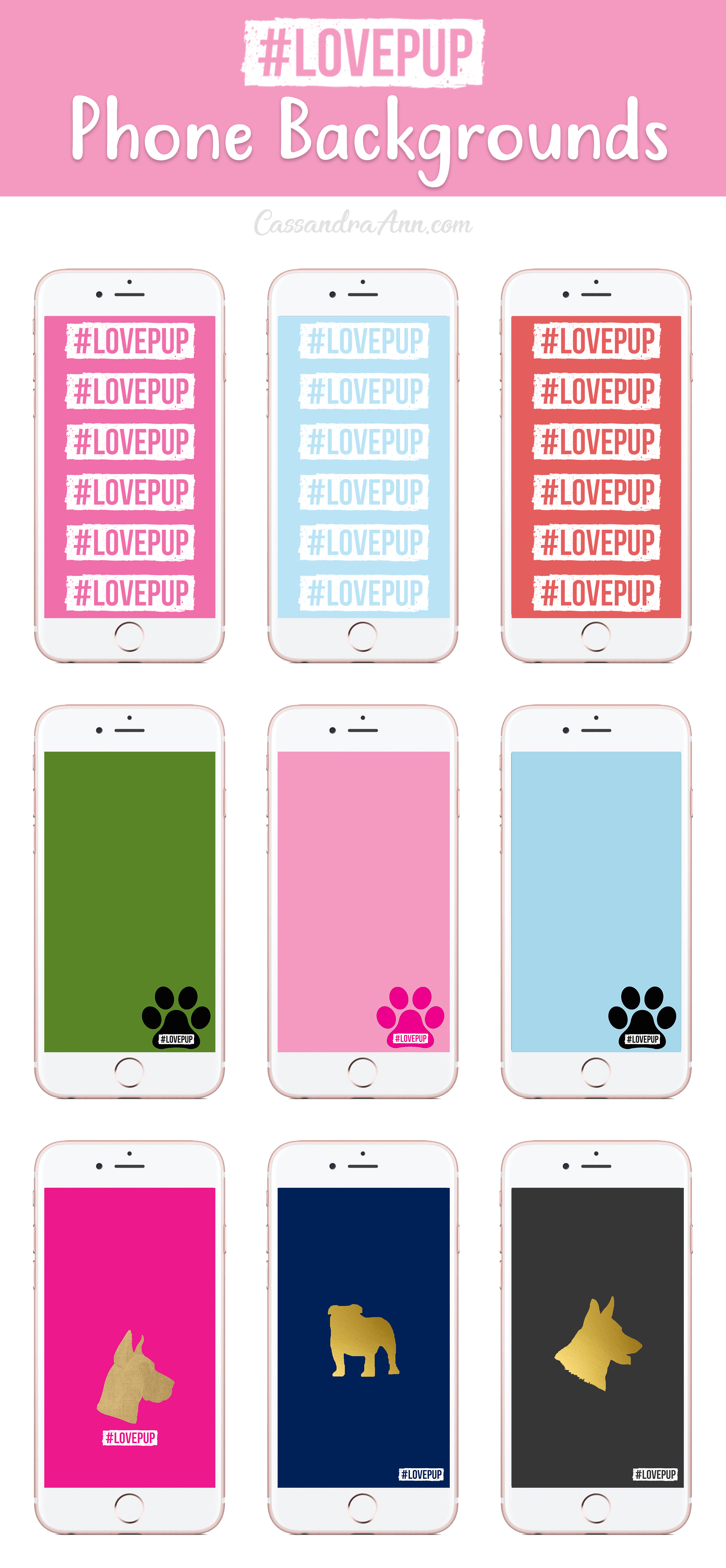 Spread Kindness with #LovePup (Free Phone Background). Blog