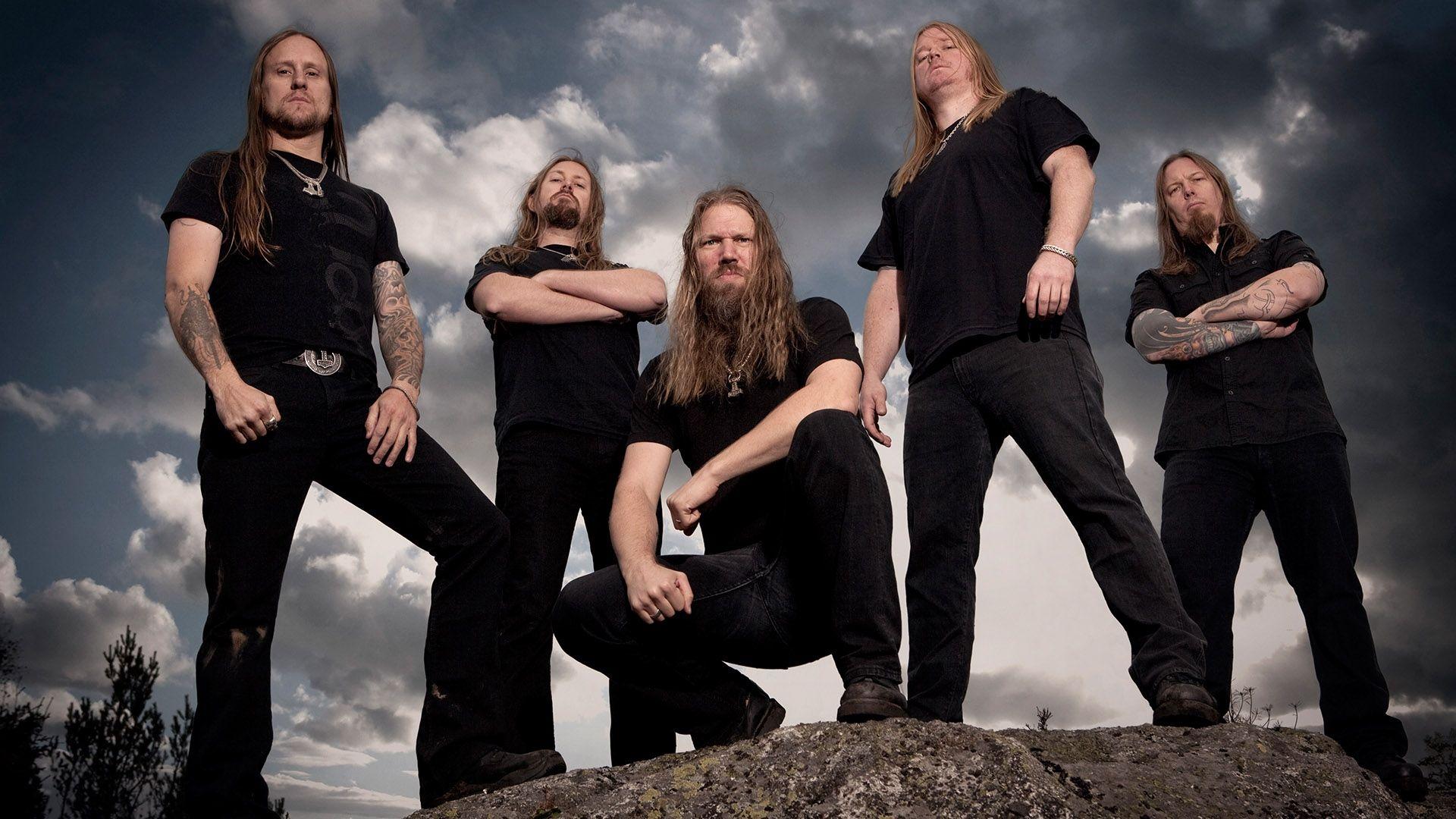 Download wallpaper 1920x1080 amon amarth, sky, clouds, tattoo, hair