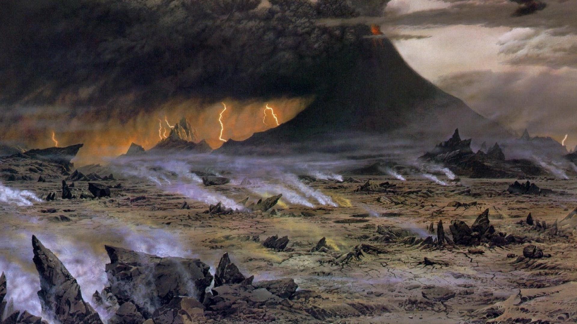 Mordor mountain faith amon amarth ted nasmith wallpaper