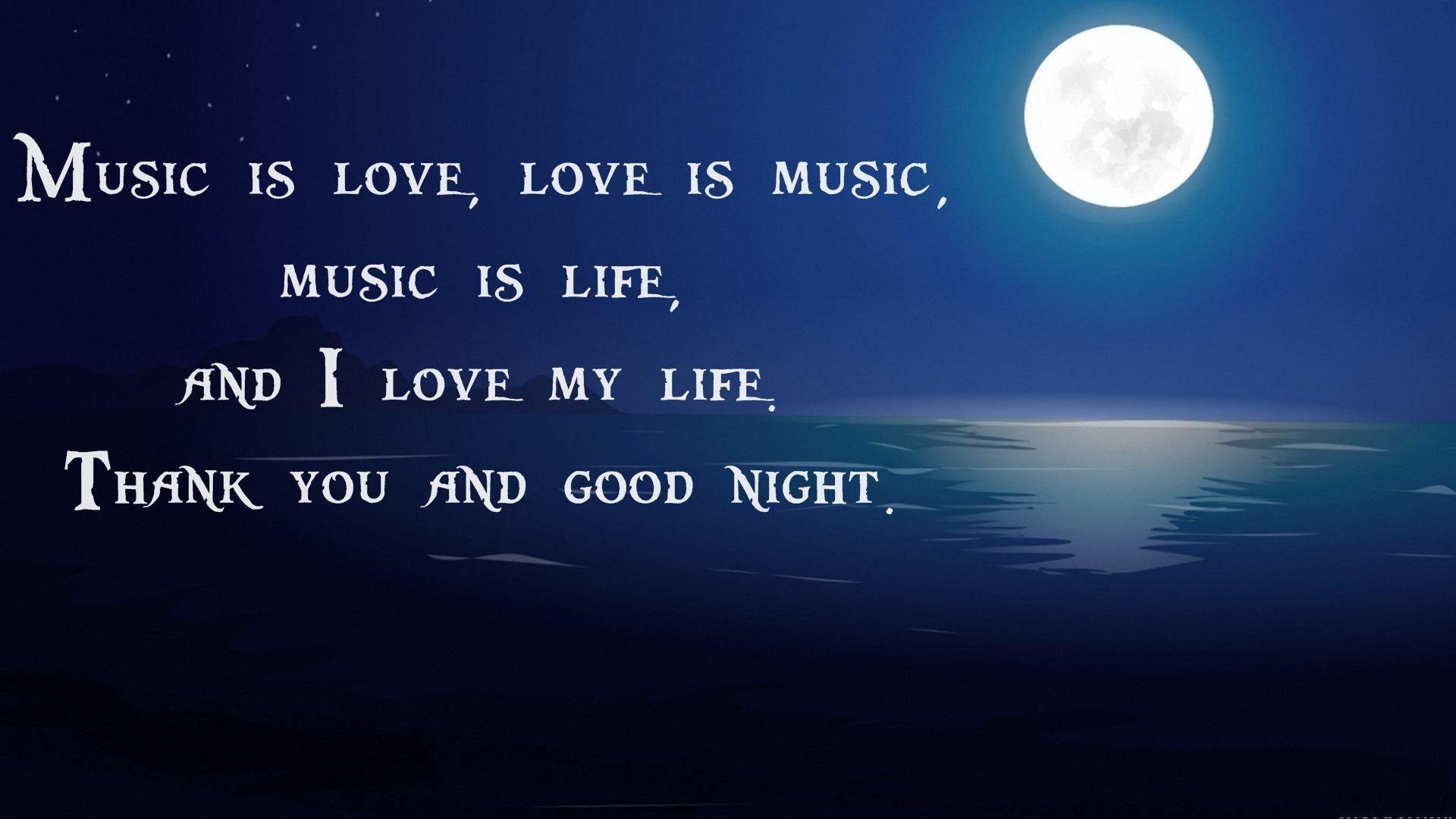 Good Night Wallpaper HD with quotes and wishes. Good night