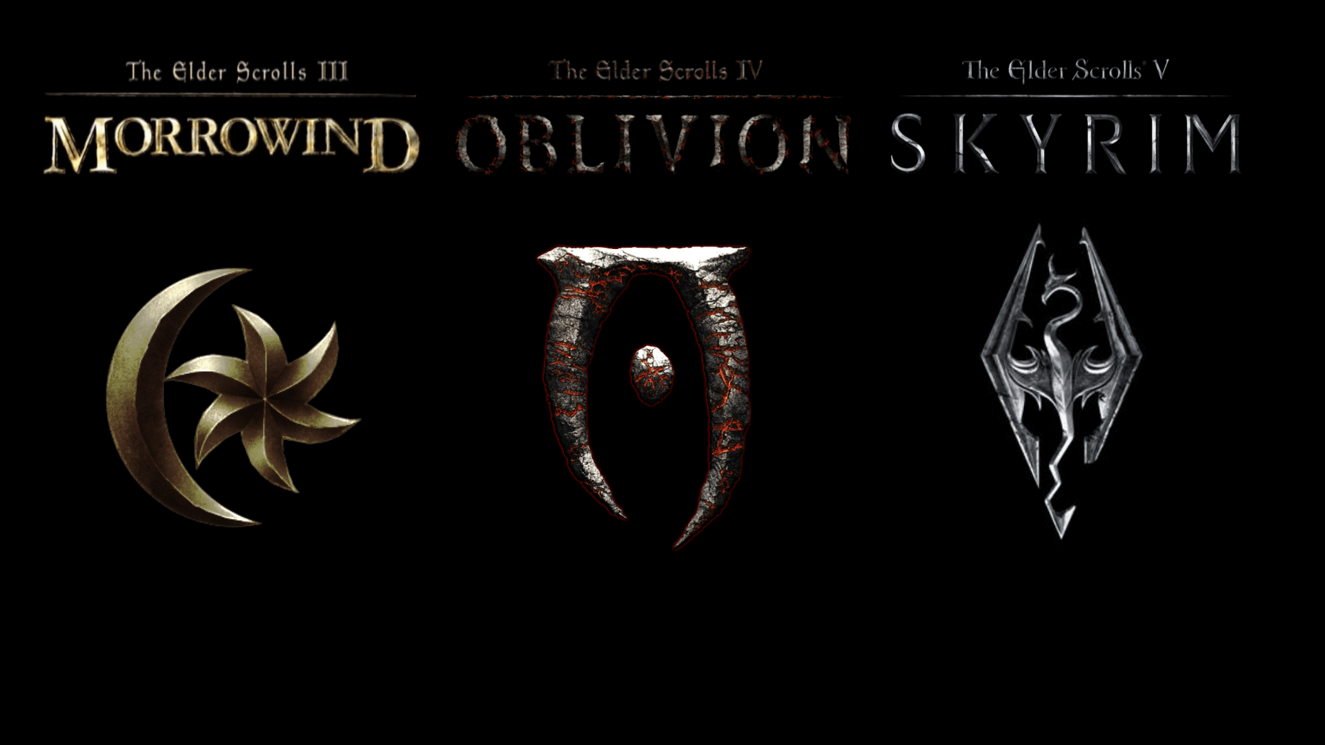 The Elder Scrolls III Morrowind IV Oblivion V Skyrim Video Games