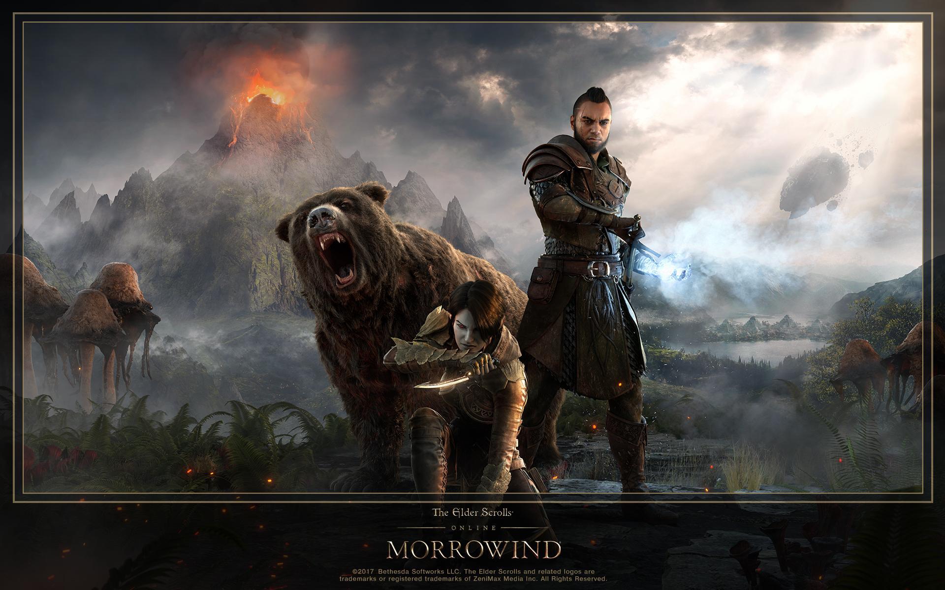 Download the New ESO: Morrowind Hero Art Wallpaper Elder