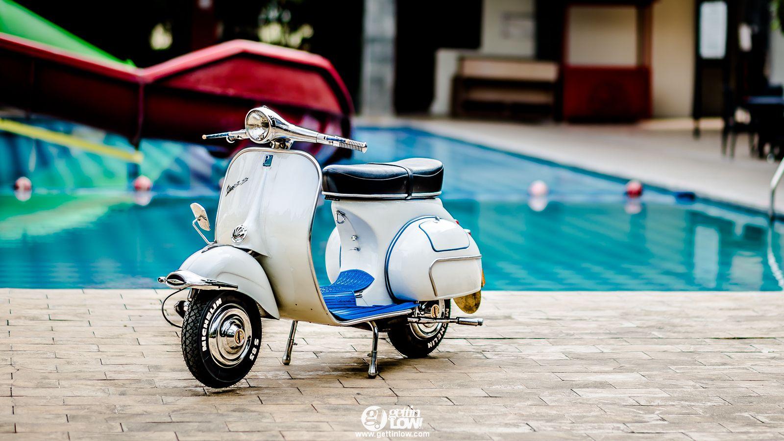 GETTINLOW. Bima's 1962 Piaggio Vespa VBB1