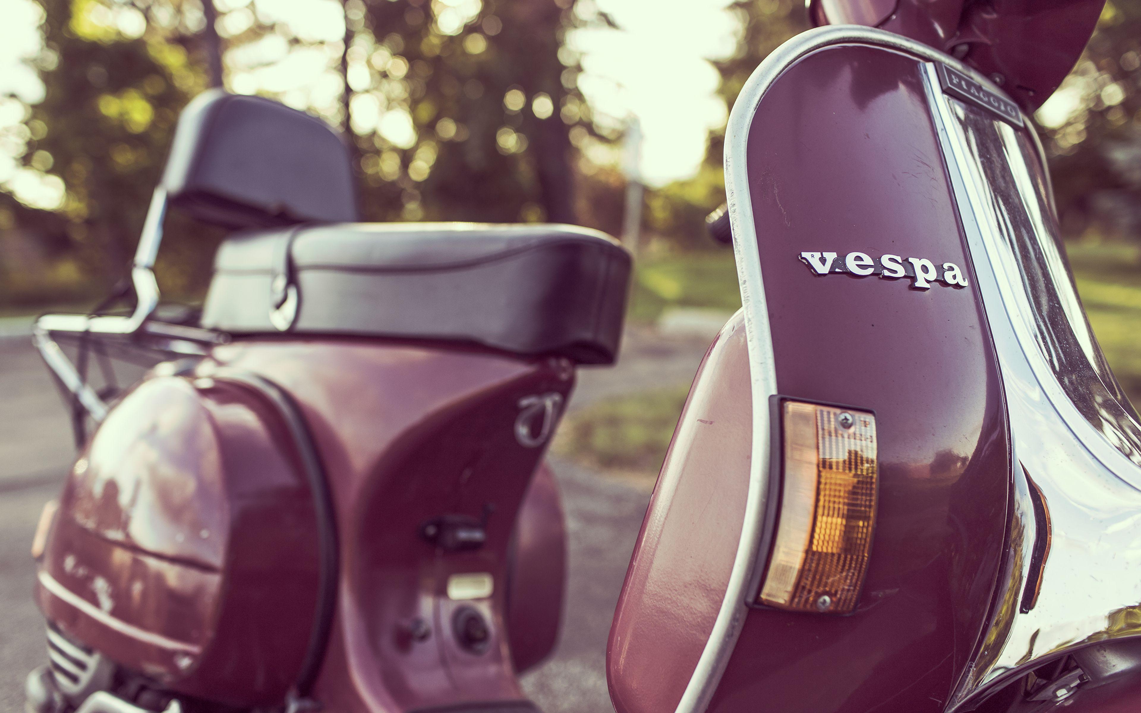 Wallpaper vespa antique Motorcycles Closeup 3840x2400