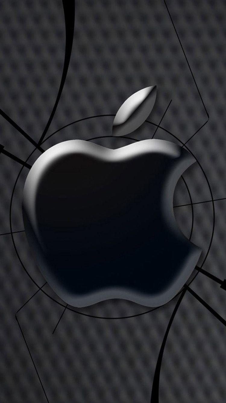 Night Radar Apple logo iPhone 6 Wallpaper. Apple Love!