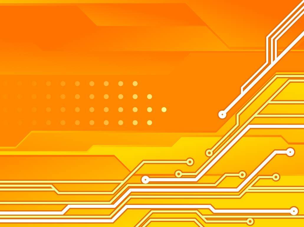 Circuit Board Orange Tech Background