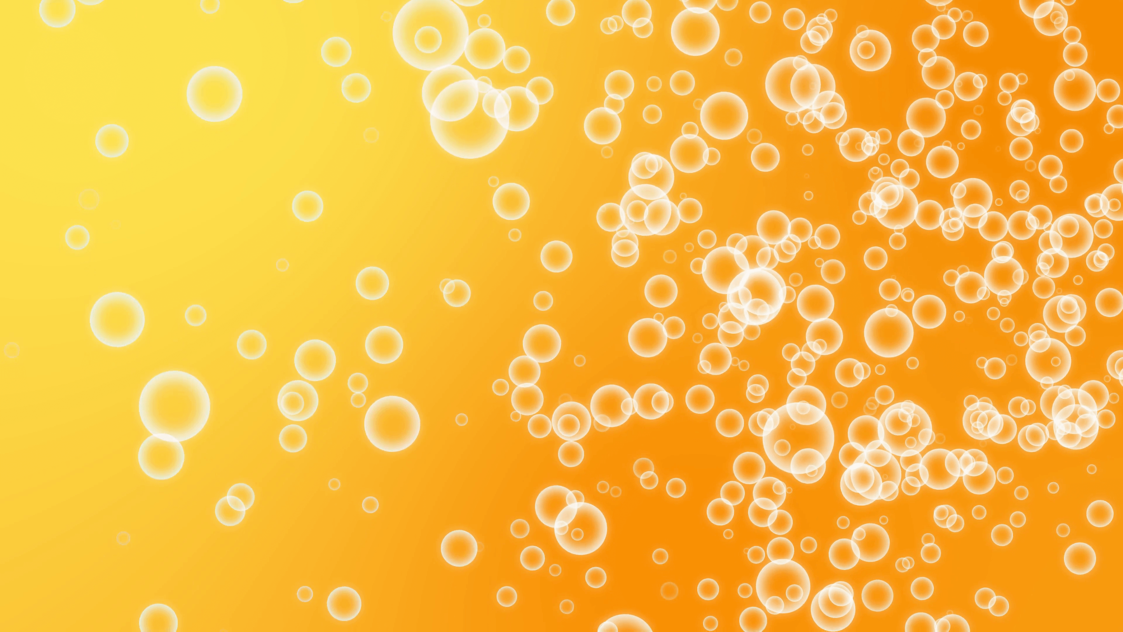 Abstract white transparent waves in motion on gradient orange