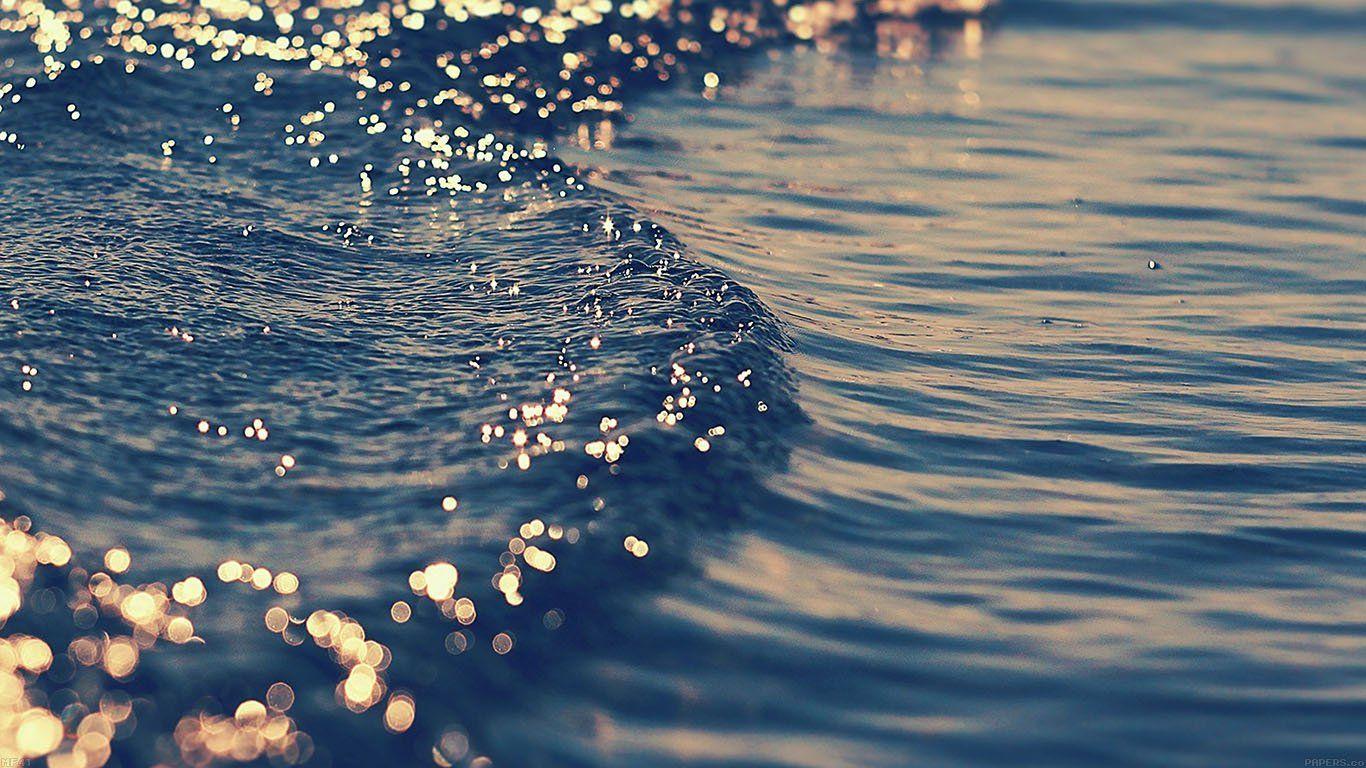 Gold Sea Wave Water Sunset Ocean Nature